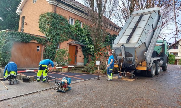 Vorplatz Belageinbau