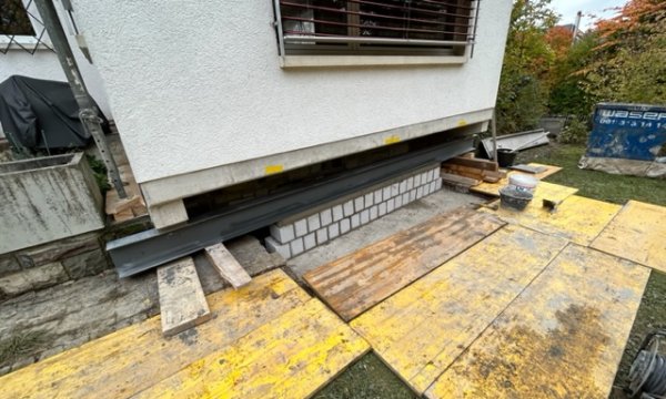 Fundamentvergrösserung Anbau