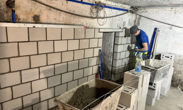Kalksandsteinmauerwerk J&auml;gerst&uuml;bli