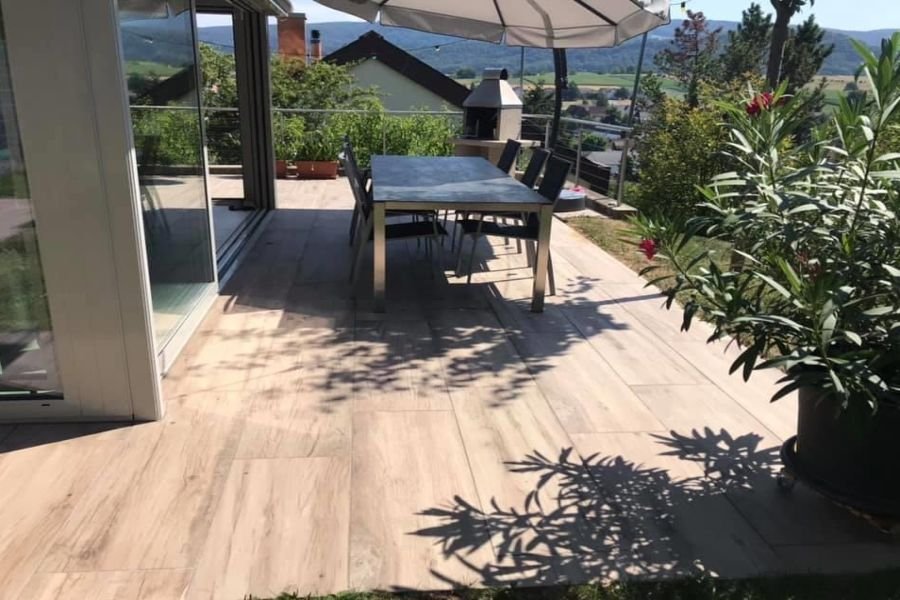 Sitzplatz erneuert