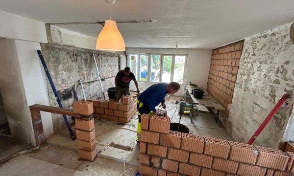 Neue Wände in die Wohnung